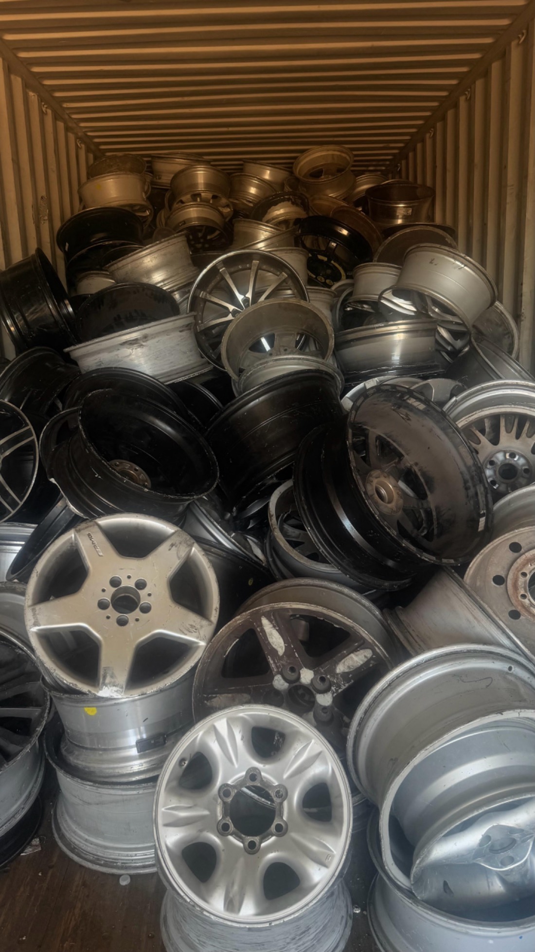 Scrap metal recycling yard