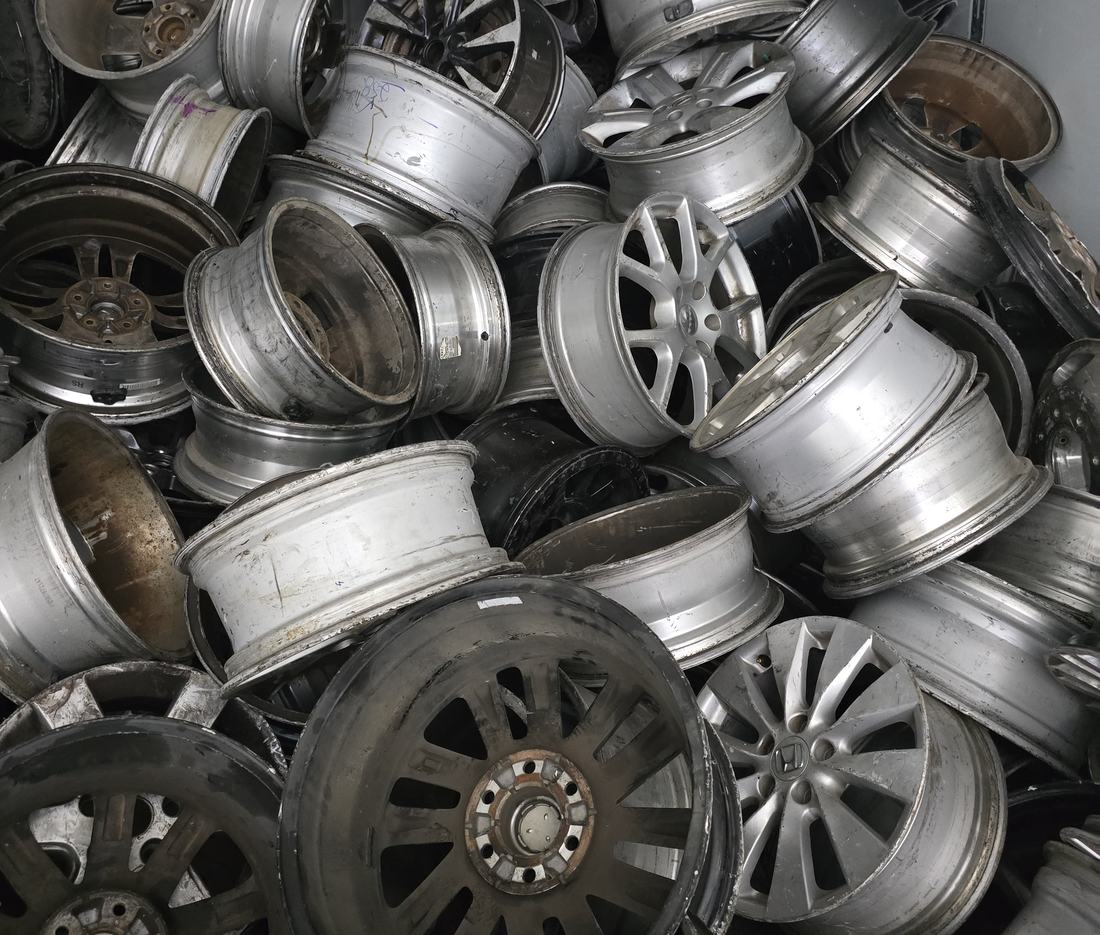 Scrap metal recycling yard